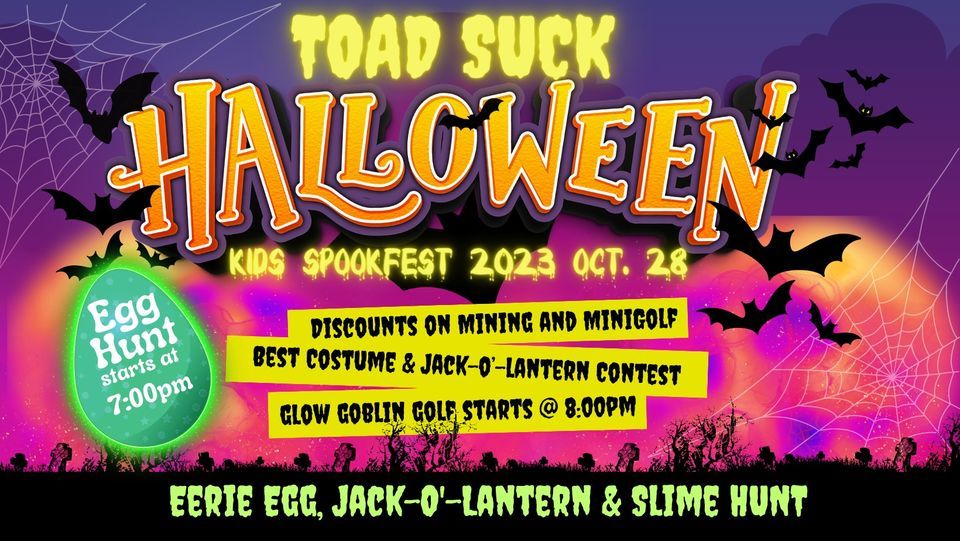 Toad Suck Halloween Kids SpookFest 2023, Toad Suck Mini GolfConway