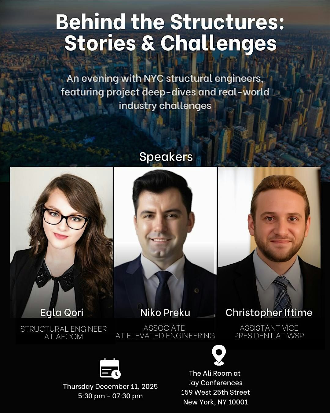 Structural Engineering Challenges: A Panel Discussion, 11 December | Event in New York | AllEvents