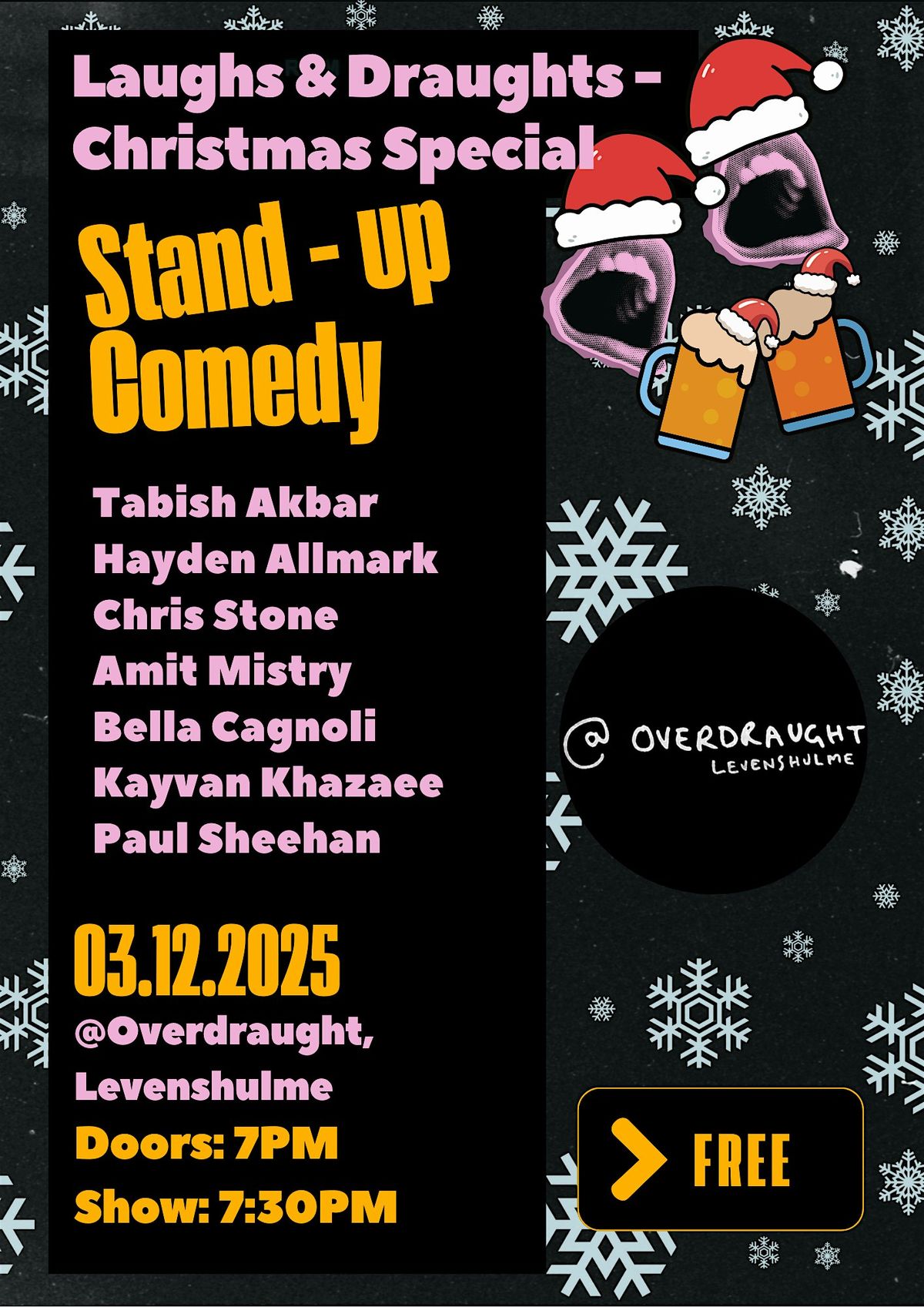 Laughs and Draughts - Christmas Special - An evening of stand up, 3 December | Event in Manchester | AllEvents