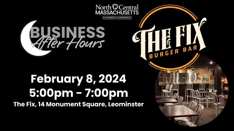 Business After Hours The Fix Burger Bar, The Fix (14 Monument Square