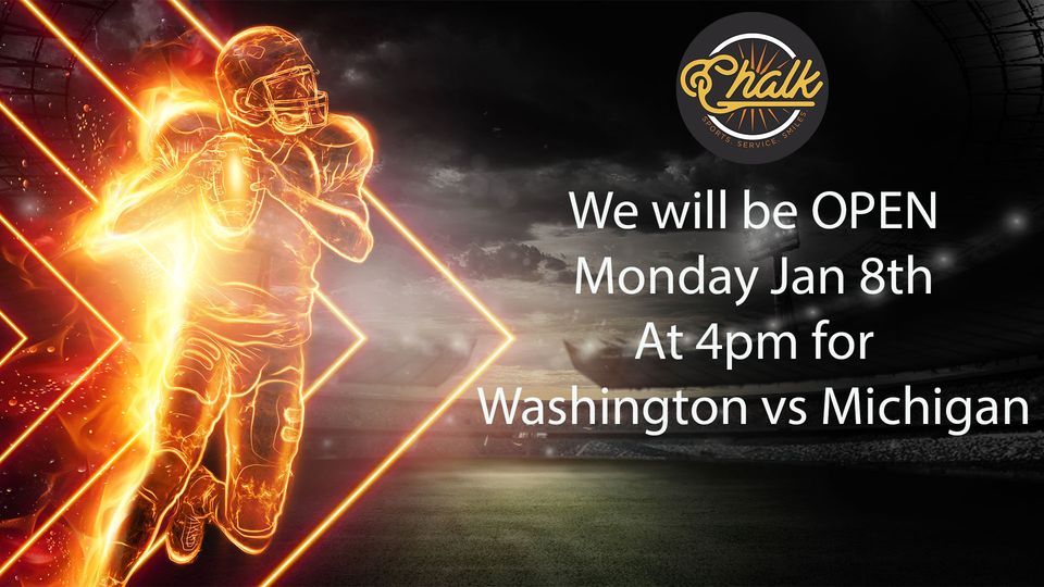 Washington vs Michigan , Chalk, Oklahoma City, January 8 2024