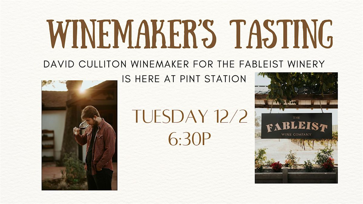 A Winemaker's Tasting, 2 December | Event in Easley | AllEvents