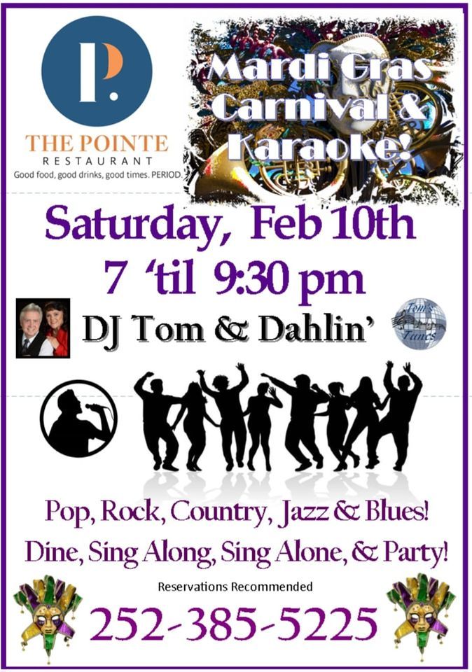 Mardi Gras Karaoke Night 1105 Barkentine Dr New Bern NC James City 