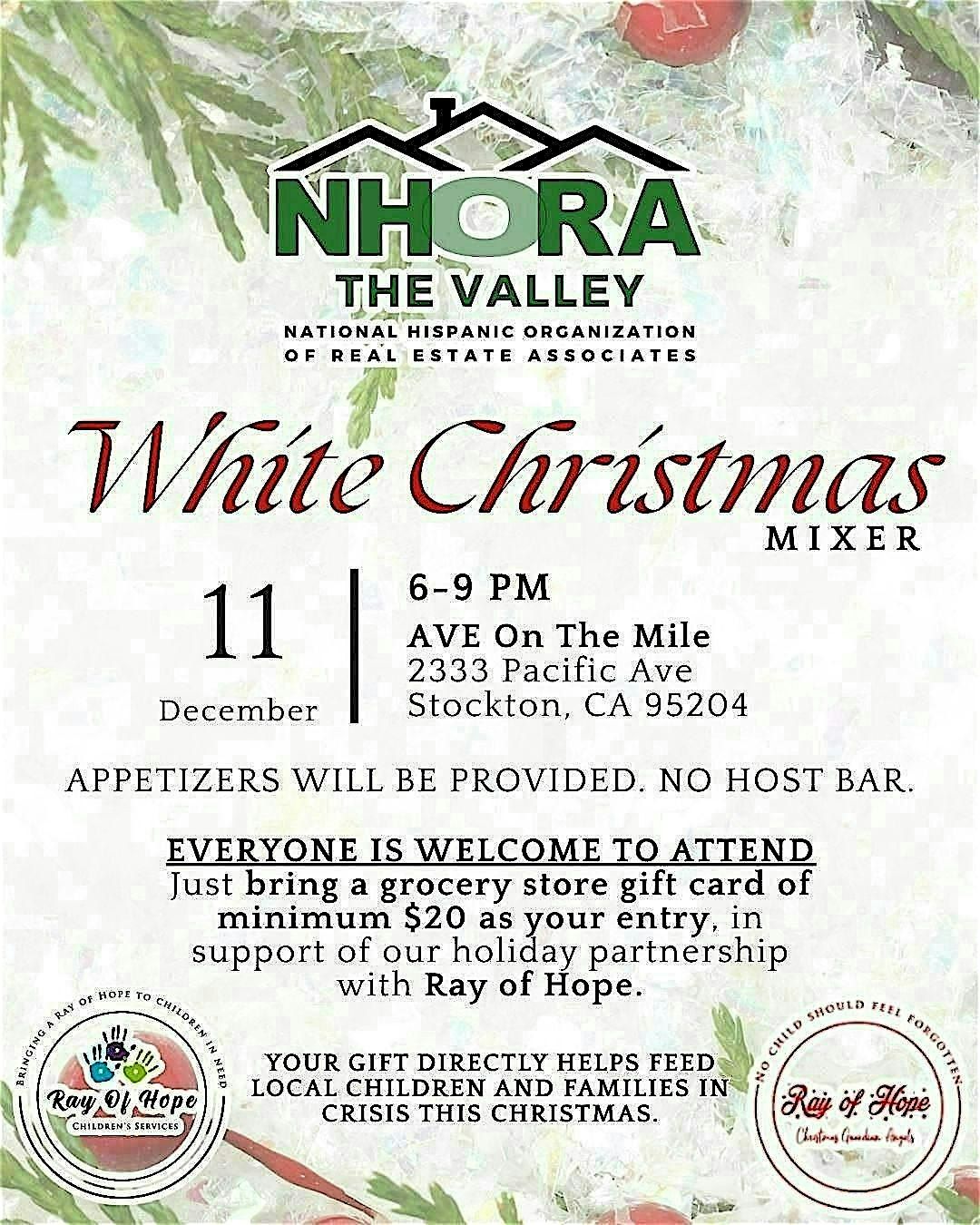 NHORA The Valley White Christmas Mixer, 11 December | Event in Stockton | AllEvents