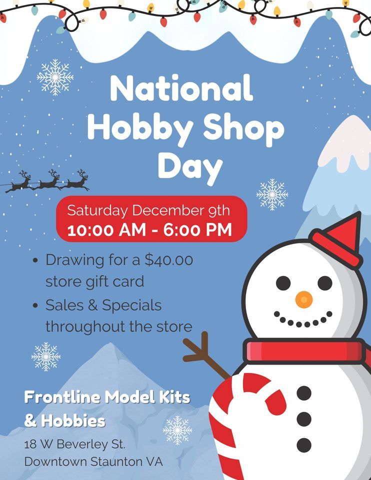 National Hobby Shop Day Frontline , Frontline Model Kits & Hobbies