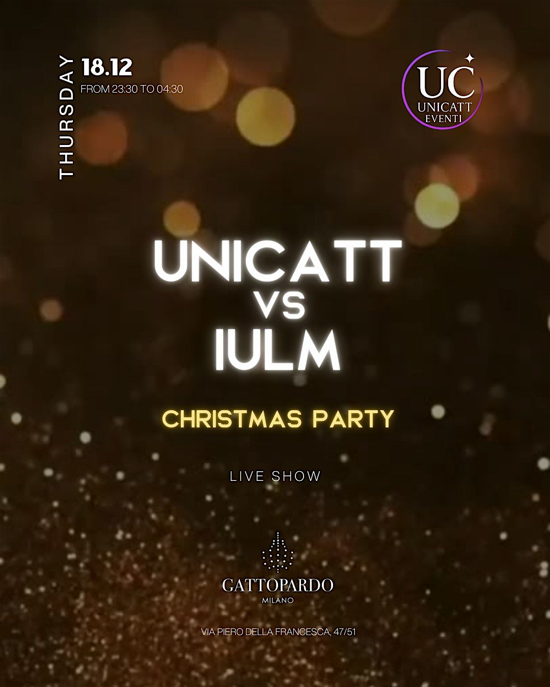 Unicatt Vs Iulm - Christmas Party, 18 December | Event in Milano | AllEvents