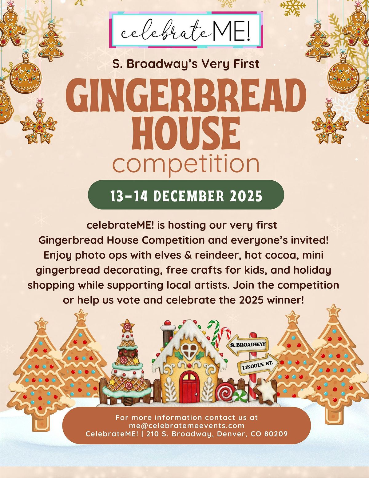 S Broadway Gingerbread Competition, 14 December | Event in Denver | AllEvents