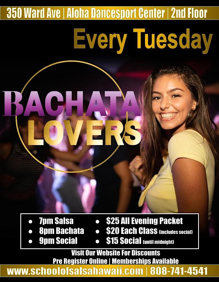 Bachata Lovers Hawaii! Salsa & Bachata Classes + Social!, 25 November | Event in Honolulu | AllEvents