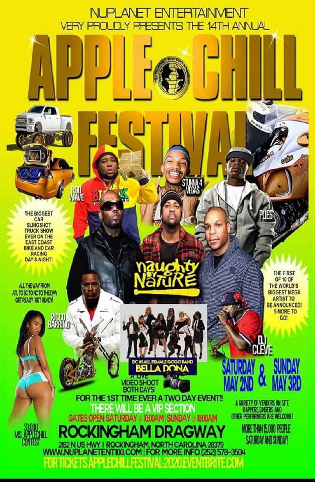 RESCHEDULED FOR SATURDAY, JUNE 13, 2025 APPLE CHILL FESTIVAL 2025