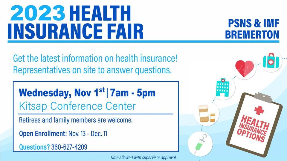 2023 Health Insurance Fair, Kitsap Conference Center at Bremerton
