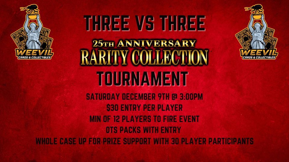 3v3 Yugioh Rarity Collection Tournament , Weevil Cards & Collectibles