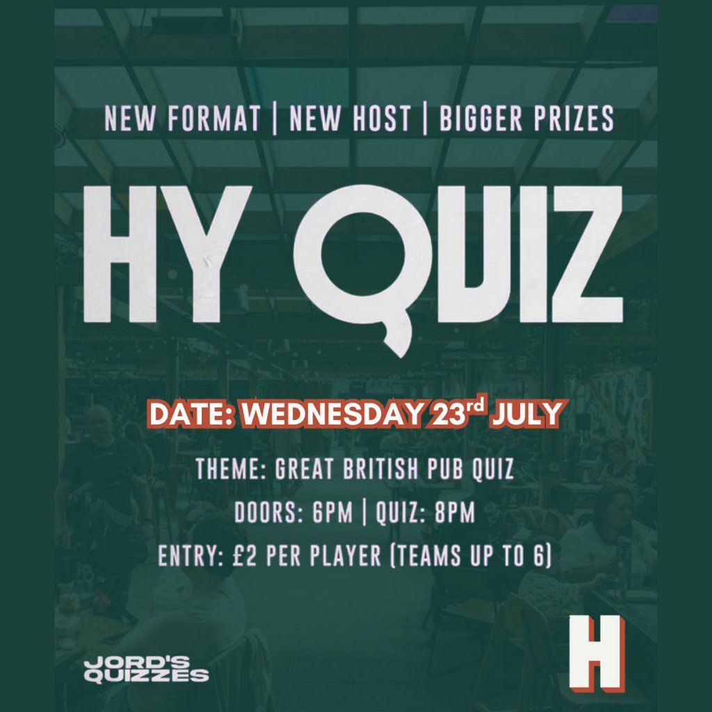 HY Quiz - Great British Pub Quiz | Event in BIRMINGHAM | AllEvents