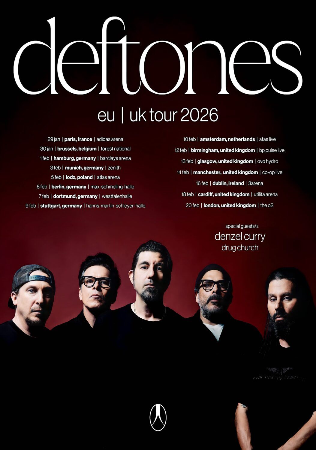 Deftones Brussels Tickets, 30 January | Event in Brussels | AllEvents