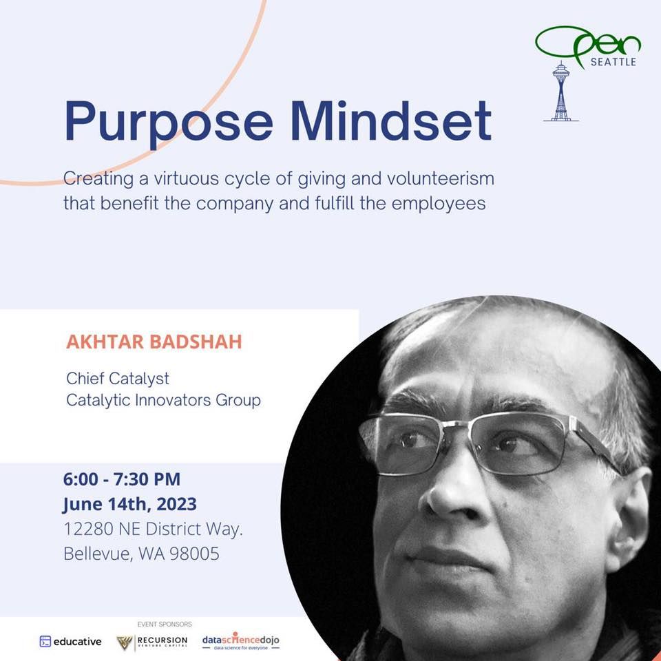 Purpose Mindset Articulating ones purpose and focusing on common good