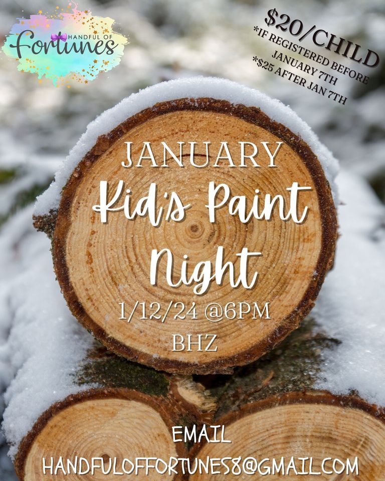 SOLD OUT! Kid’s Paint Night, Barrel House Z, Weymouth, January 12 2024 AllEvents.in
