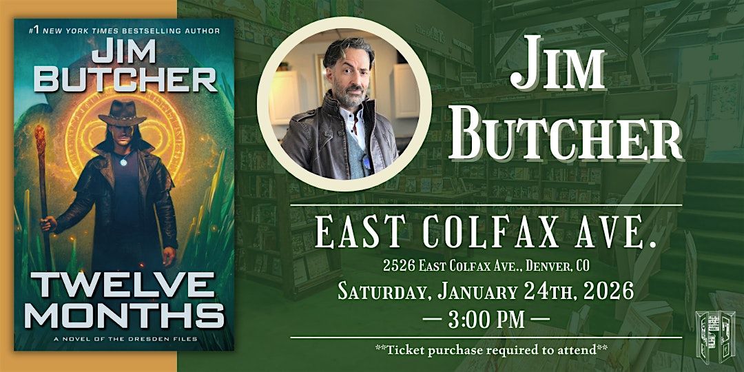 Jim Butcher Live at Tattered Cover Colfax, 24 January | Event in Denver | AllEvents