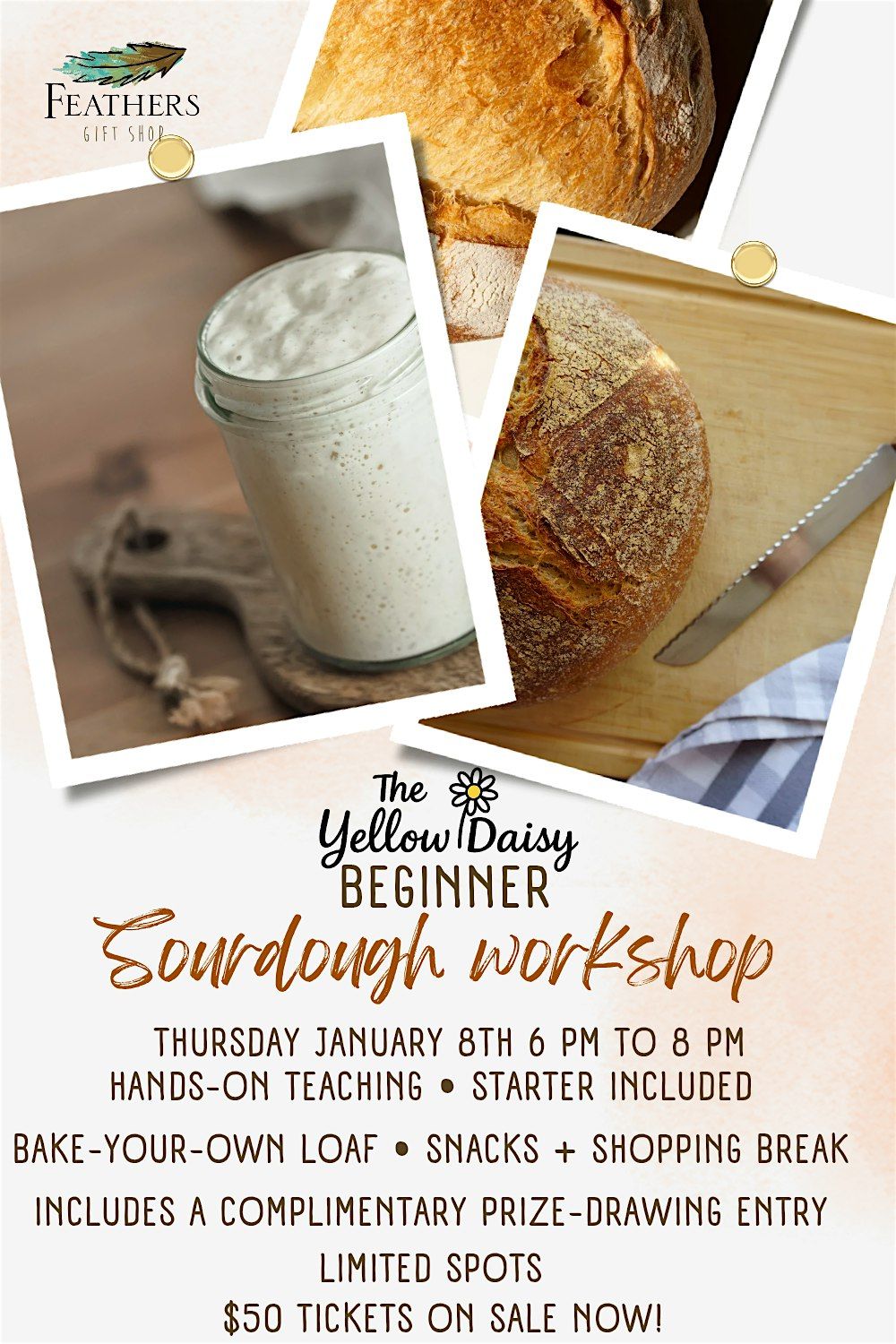 Sourdough and Sip workshop, 8 January | Event in Irwin | AllEvents