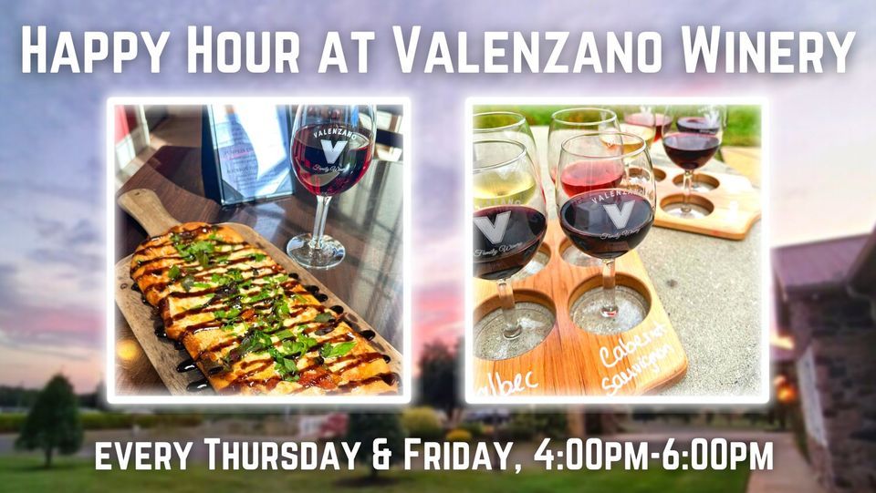 Happy Hour at Valenzano Winery, Valenzano Winery, Medford, 30 November