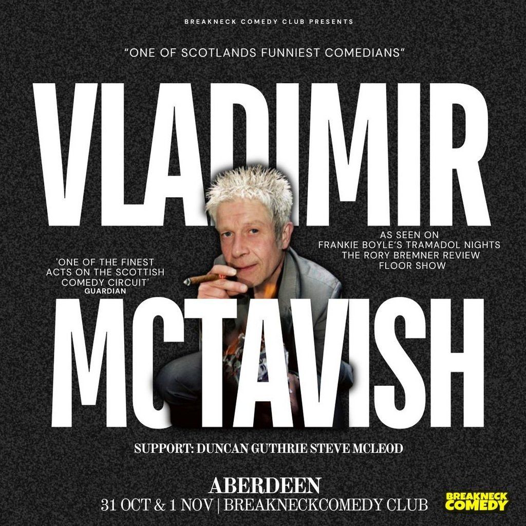 Vladimir Mctavish, 31 October | Event in Aberdeen | AllEvents