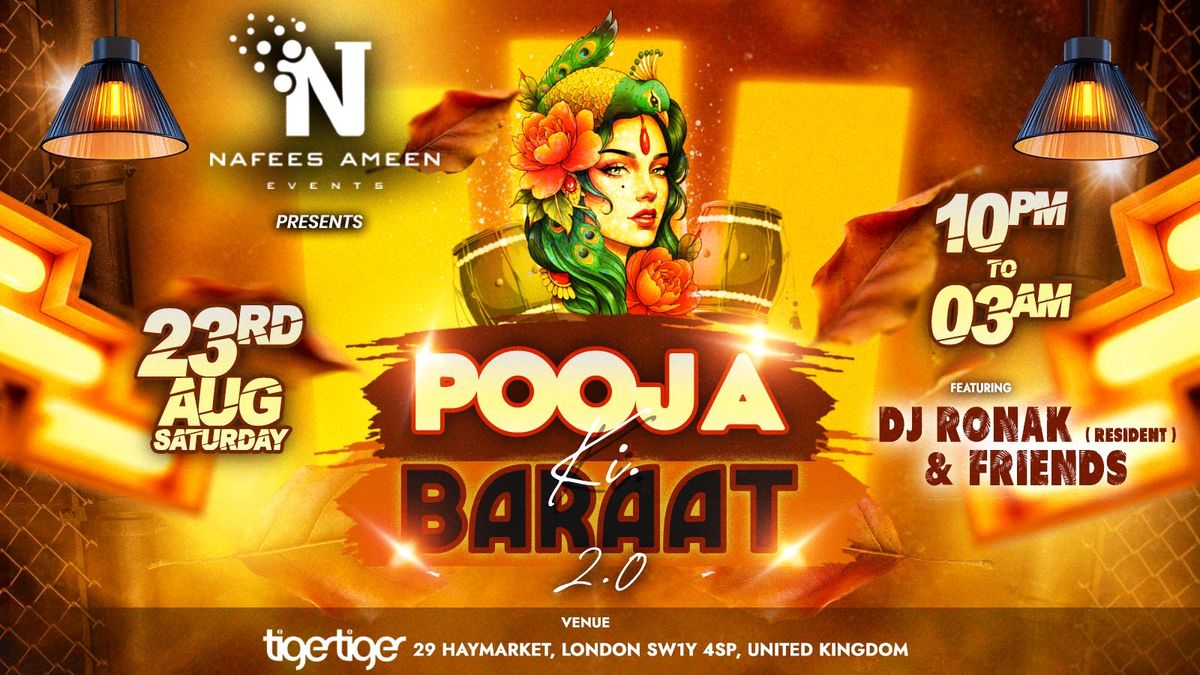 POOJA KI BAARAT 2.0 ( Hum Aagaaye ), 23 August | Event in London | AllEvents