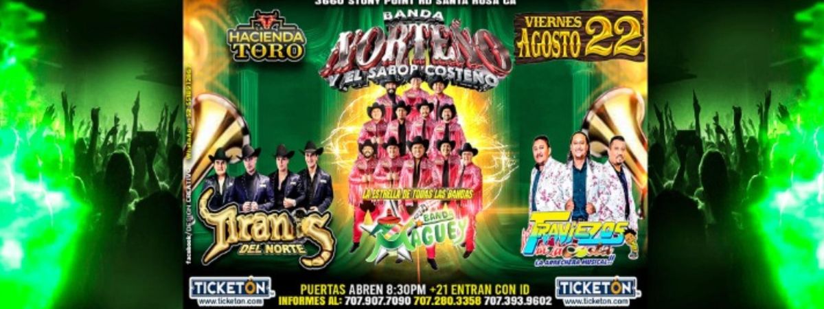 BANDA MAGUEY LA ESTRELLAS DE TODAS LAS BANDAS & MAS, 22 August | Event in Santa Rosa | AllEvents