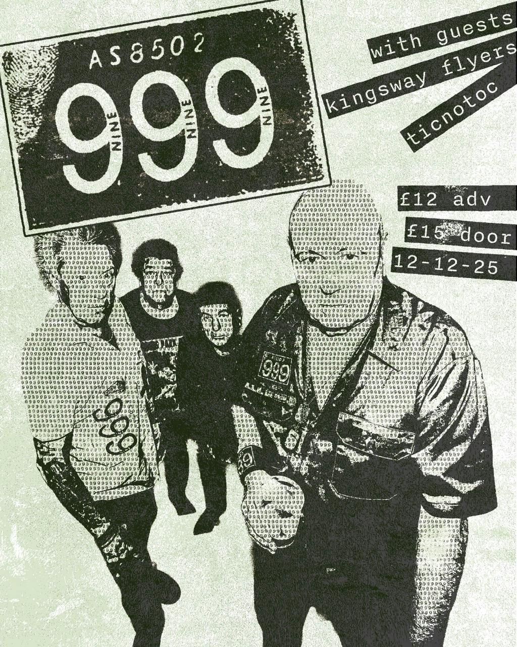 999 // Kingsway Flyers // Ticnotoc, 12 December | Event in Northwich | AllEvents