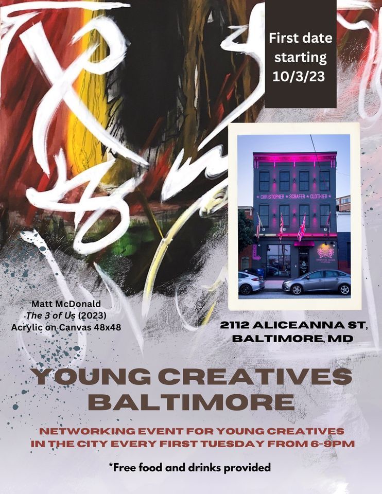 Young Creatives Baltimore , Christopher Schafer Clothier (Baltimore), October 3 2023