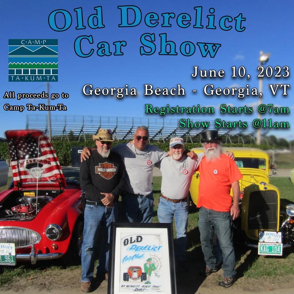 Old Derelict Car Show for Camp TaKumTa, Vermont, St Albans City, June 10 2023