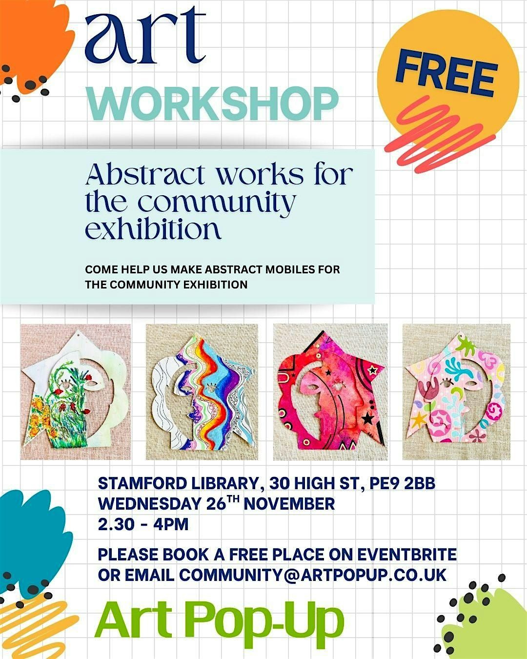 APU  Art Workshop  - create a piece of art for our upcoming Exhibition!, 26 November | Event in Stamford | AllEvents