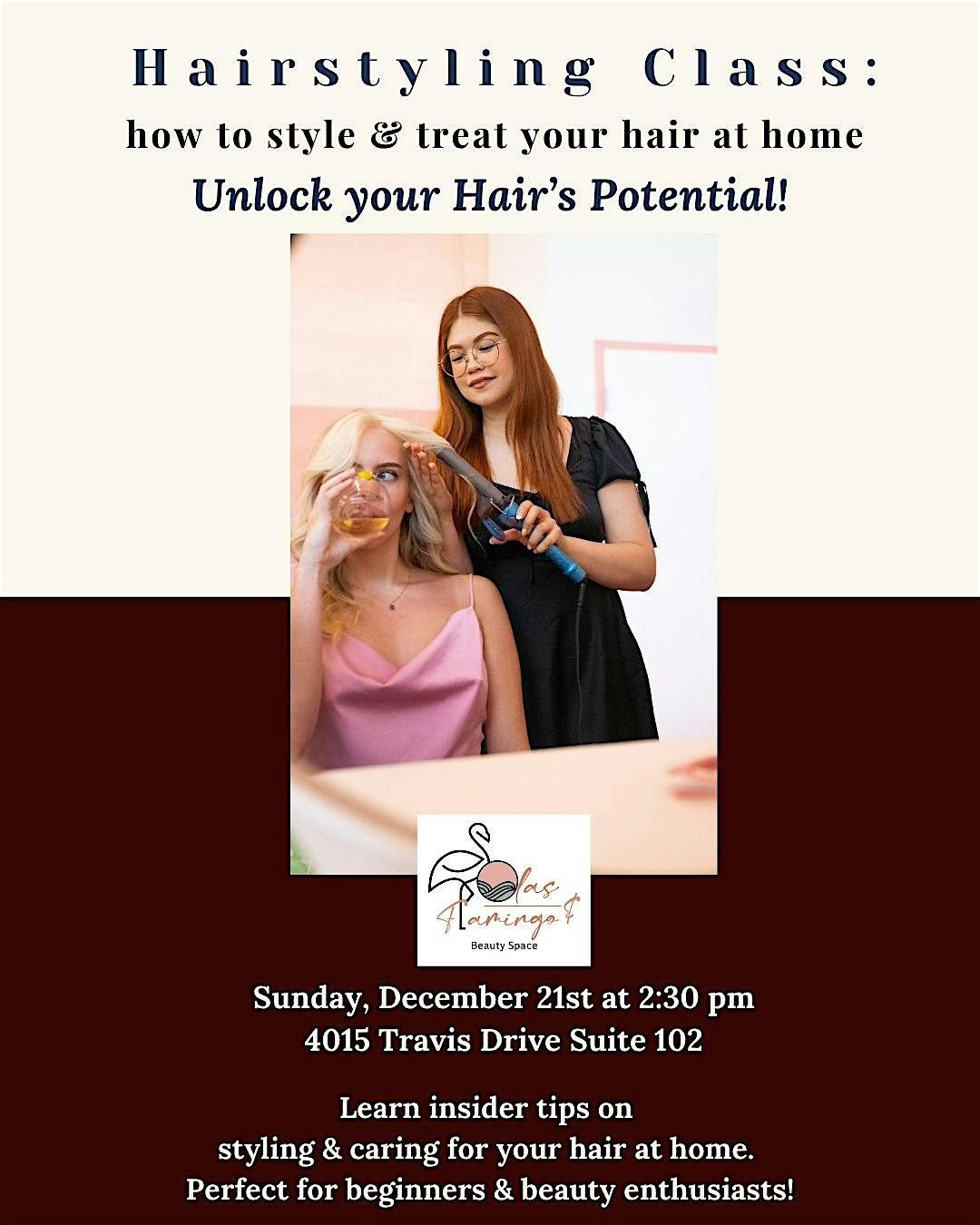 Hairstyling Class: How to style & treat your hair at home, 21 December | Event in Nashville | AllEvents