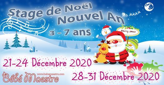 Stage Noel Musique Creation Bricolage 3 7 Ans Bebe Maestro Brussels December 21 To December 24 Allevents In