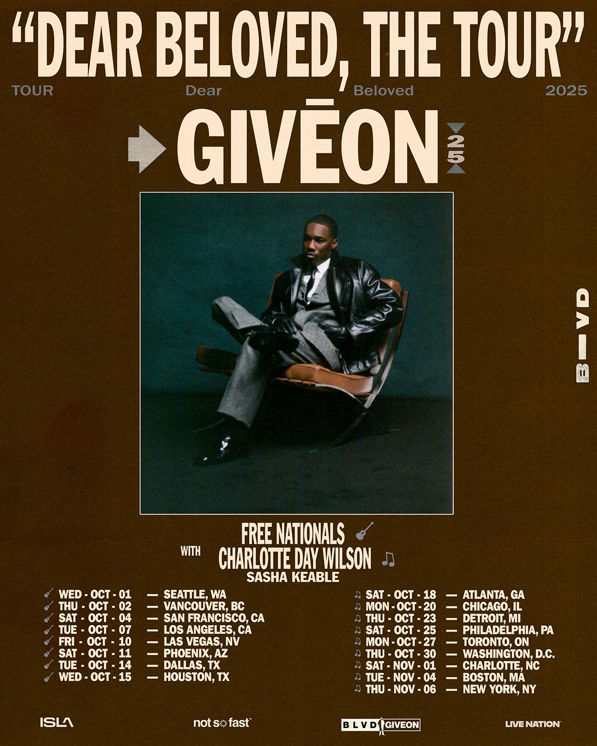 Giveon, 29 October | Event in Washington | AllEvents