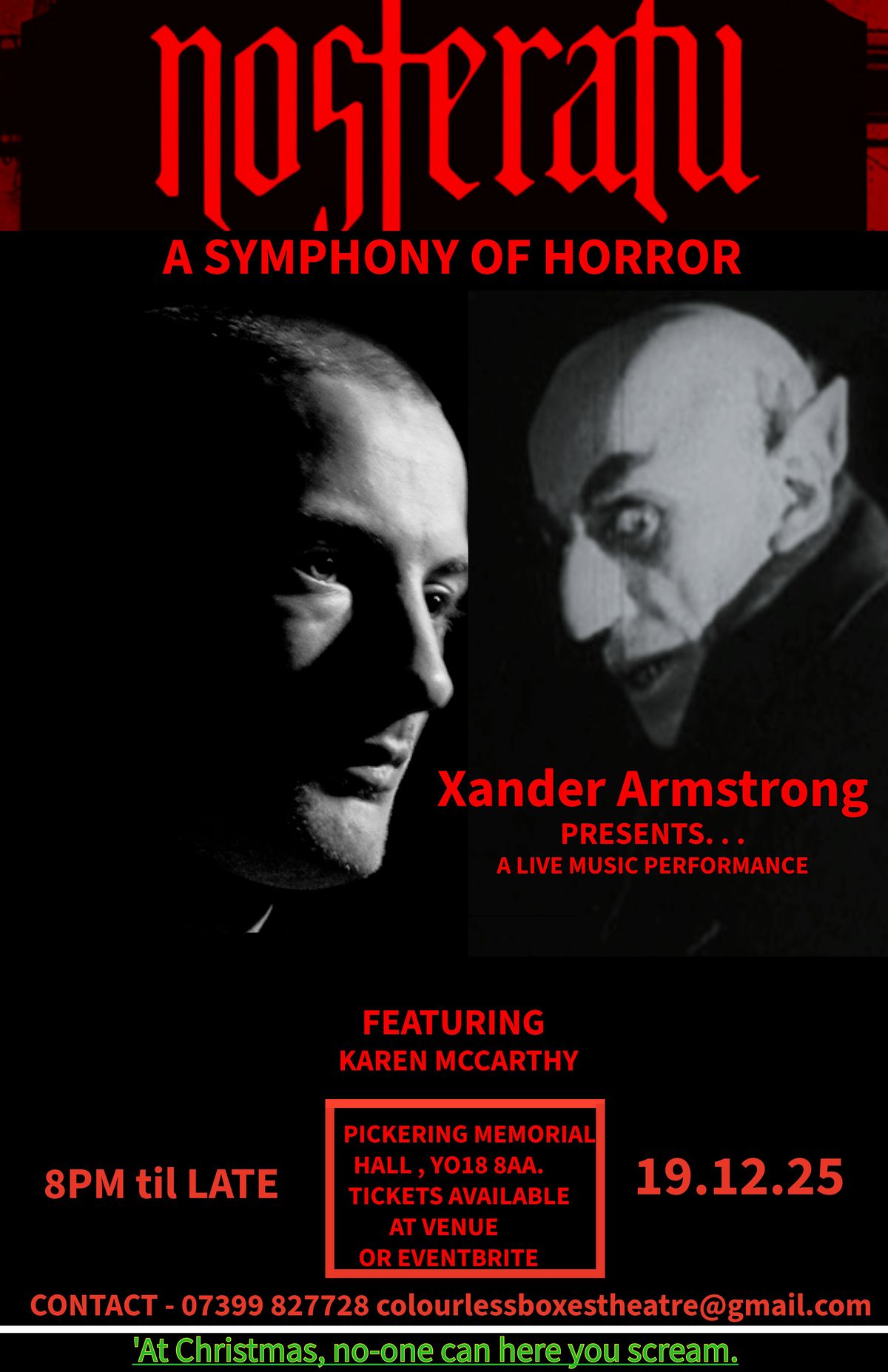 Nosferatu A Symphony Of Horror, 19 December | Event in Pickering | AllEvents