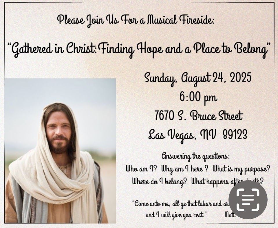 Missionary Musical Fireside, 24 August | Event in Las Vegas | AllEvents