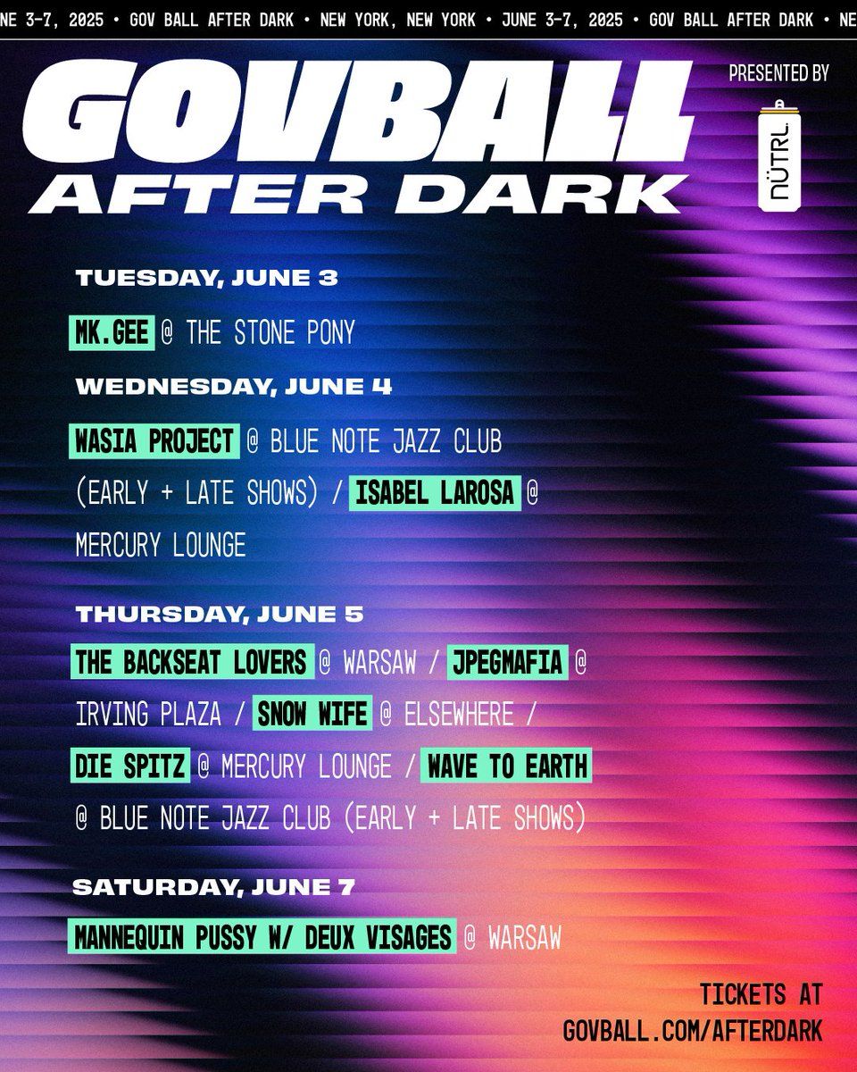 Gov Ball After Dark - Mannequin Pussy at Warsaw, 7 June | Event in Brooklyn | AllEvents