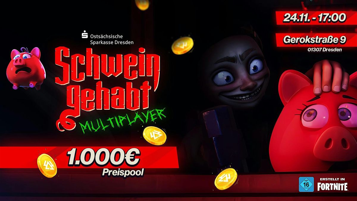 SCHWEIN GEHABT - das epische Horror-Multiplayer-Event am Güntzplatz | Event in Dresden | AllEvents