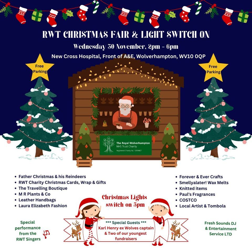 Christmas Fair and Light switch on, New Cross Hospital, Wolverhampton, November 30 2022