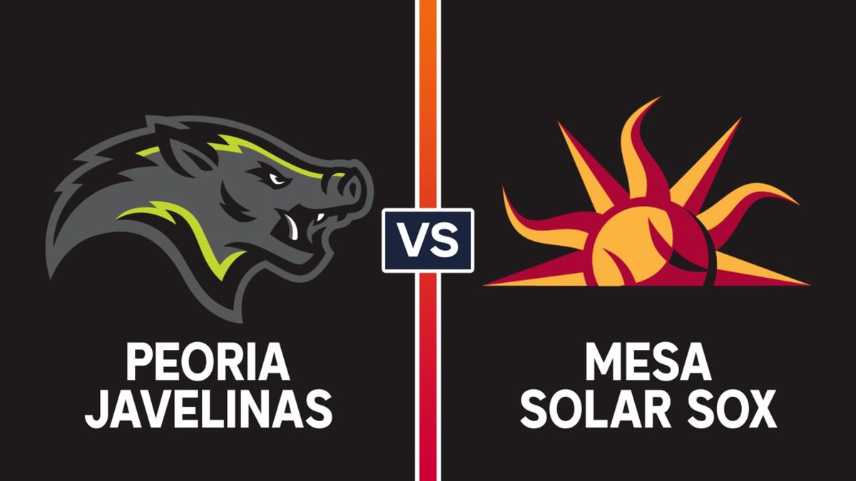 Peoria Javelinas at Mesa Solar Sox, 8 October | Event in Mesa | AllEvents