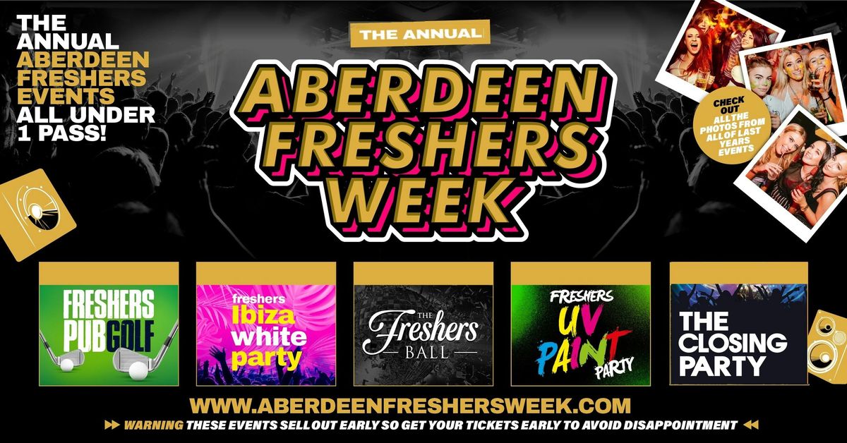The Annual Aberdeen Freshers Gold Access 2025 - All Annual Events Included, 13 September | Event in Aberdeen