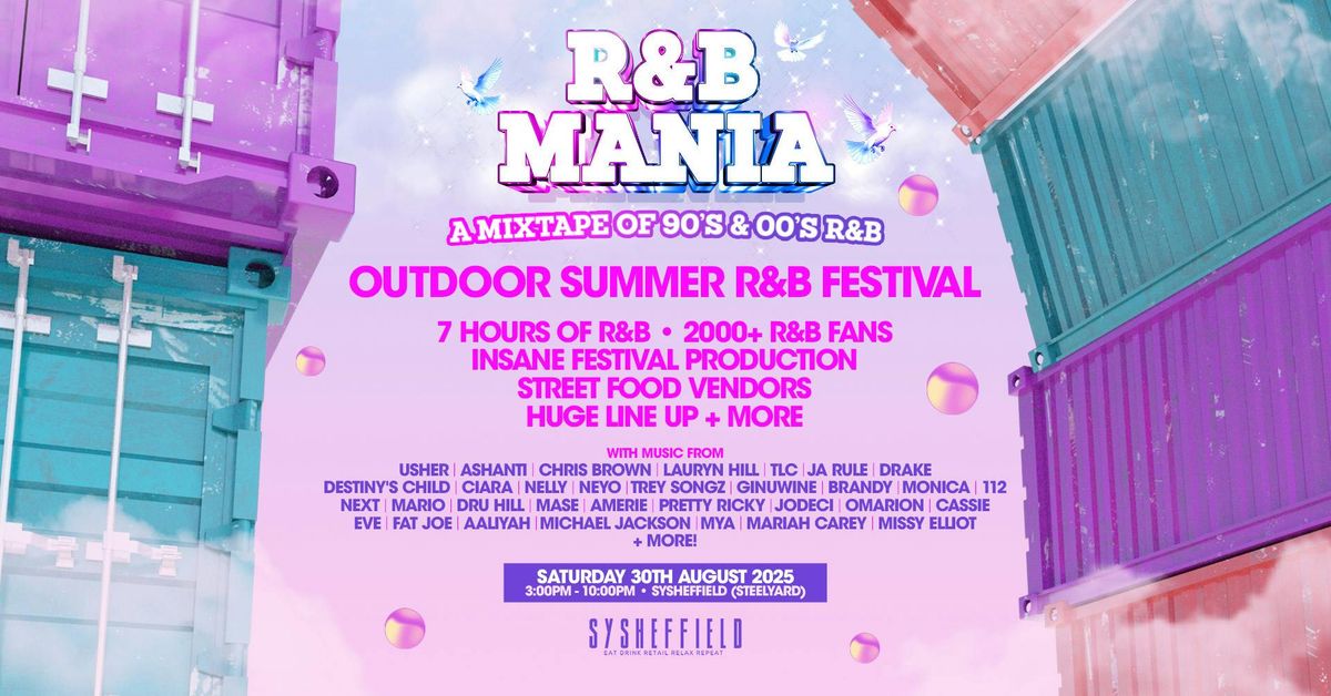 RNB MANIA | Sheffield Outdoor Summer Festival, 30 August | Event in Sheffield | AllEvents