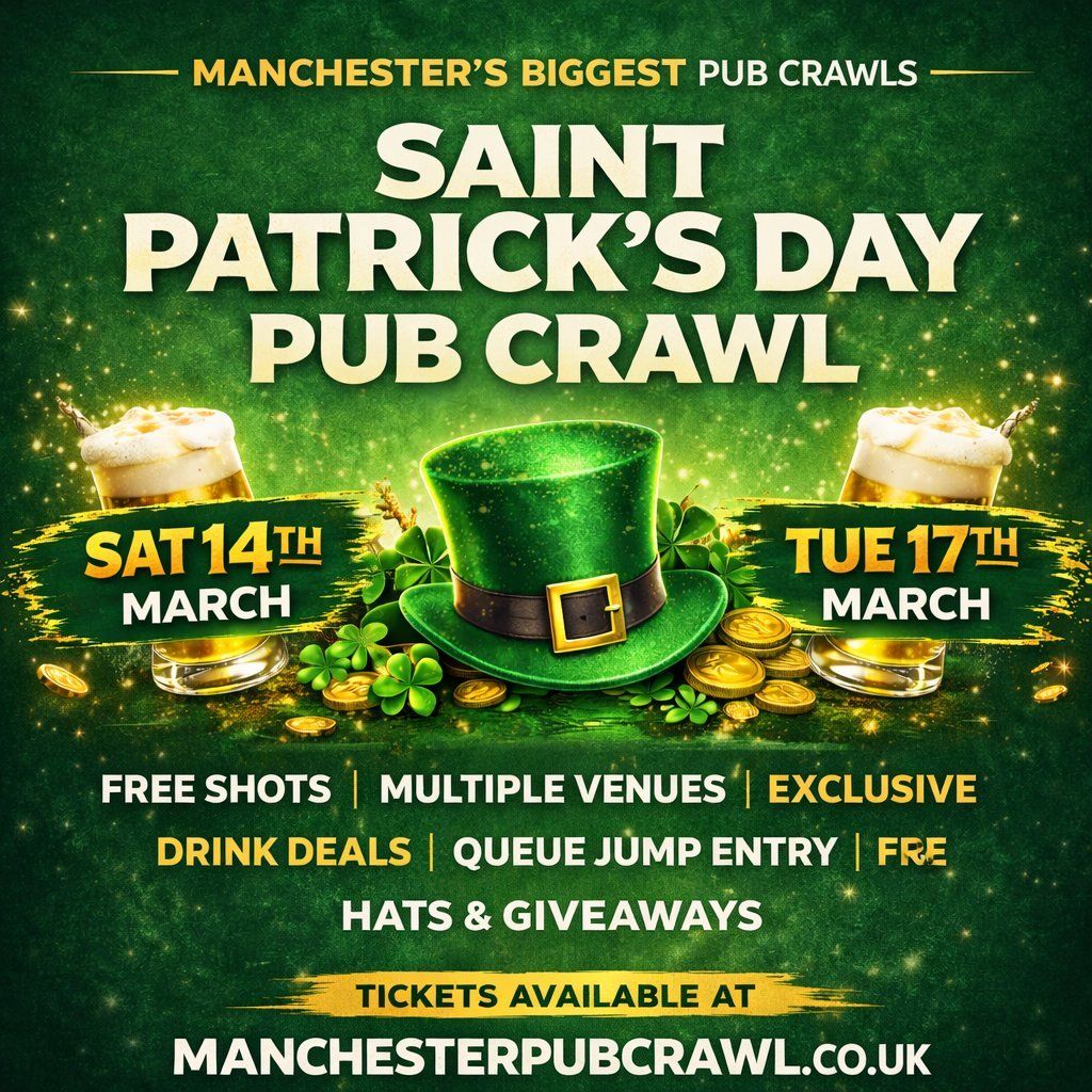 Saint Patrick´s Day Pub Crawl Manchester