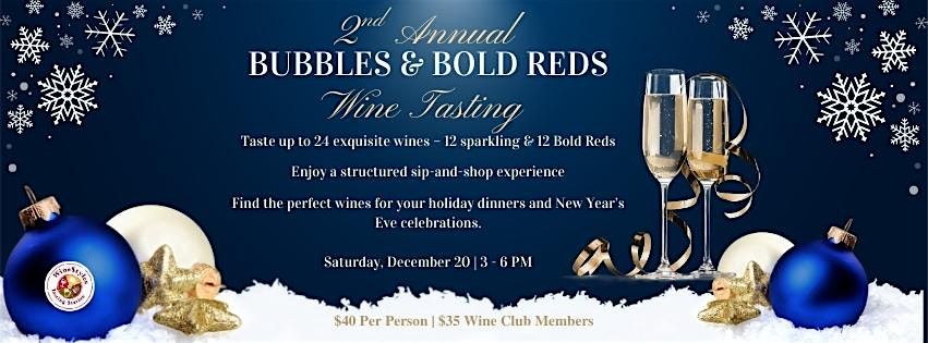 Bubbles & Bold Reds Wine Tasting Event, 20 December | Event in Chesapeake | AllEvents