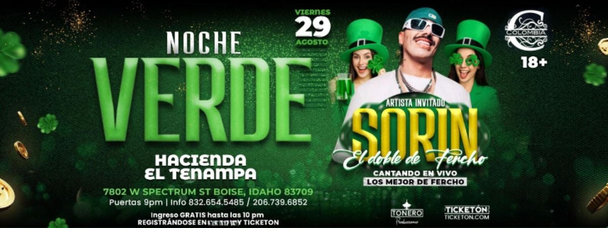 NOCHE VERDE  EN BOISE, 29 August | Event in Boise | AllEvents