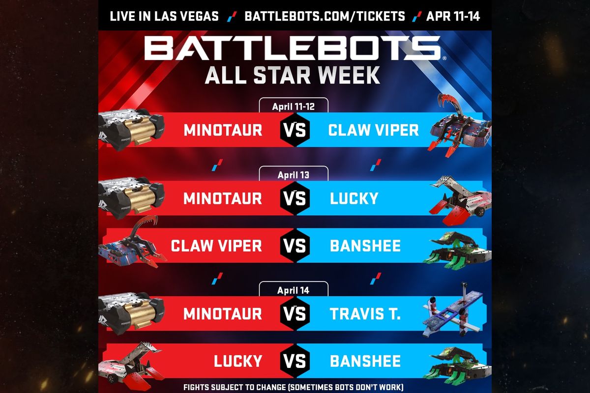 BattleBots: Destruct A Thon at BattleBots Arena Behind Horseshoe Las Vegas, 16 February | Event in Las Vegas