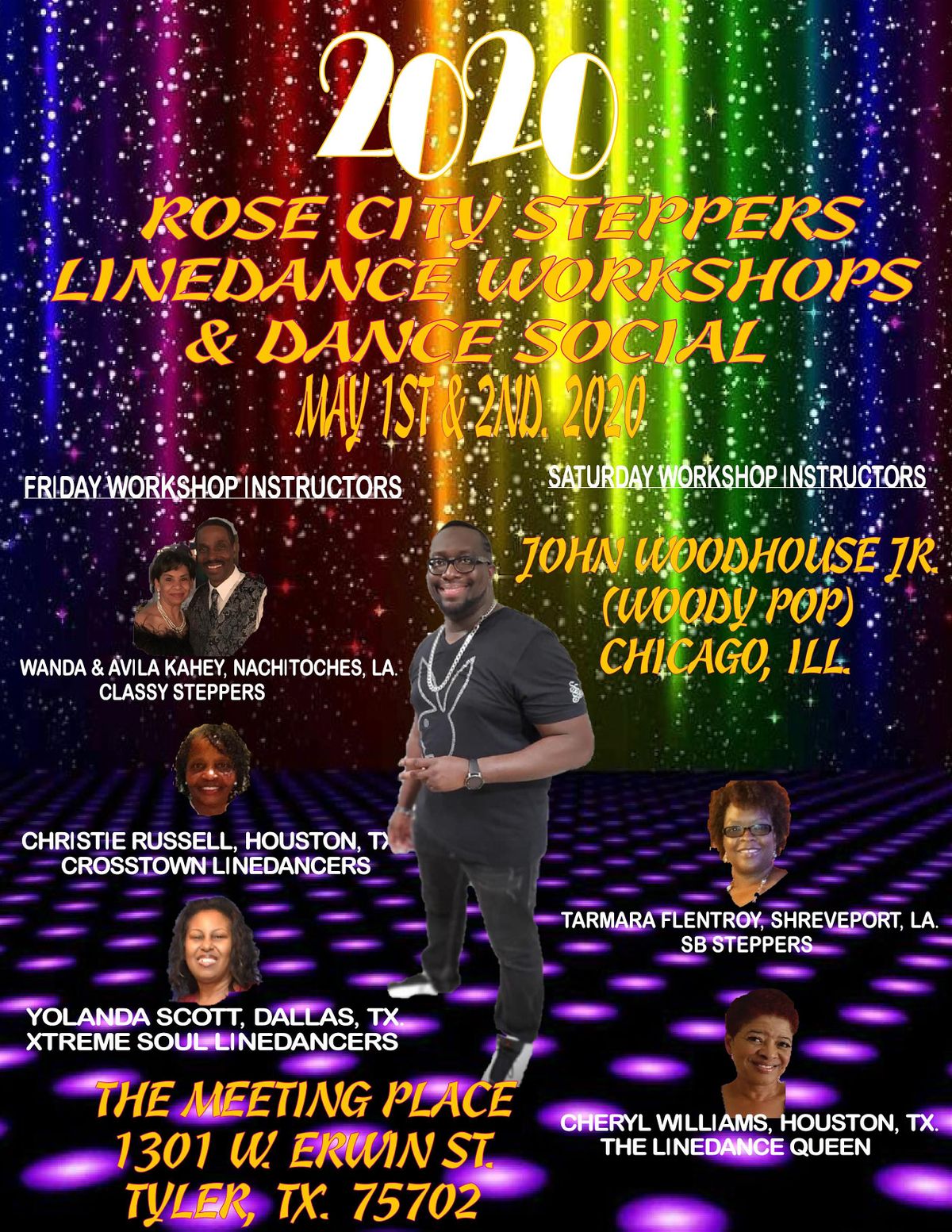 Rose City Steppers 2021 Linedance Workshop Convention The Meeting Place Tyler May 7 To May 9 Allevents In steppers set calendar 2021 chicago