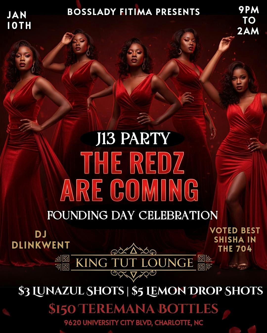 ️ THE REDZ ARE COMING ️ J13 Founding Day! $5 LEMON DROPS and $3 LUNAZUL ...