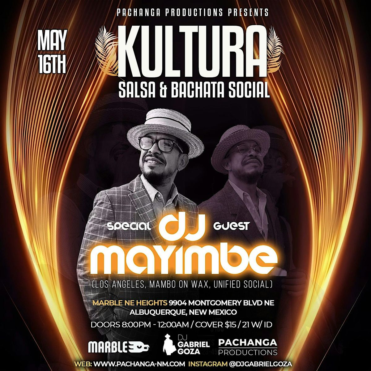 KULTURA Salsa & Bachata Social - Special Guest DJ MAYIMBE from Los ...