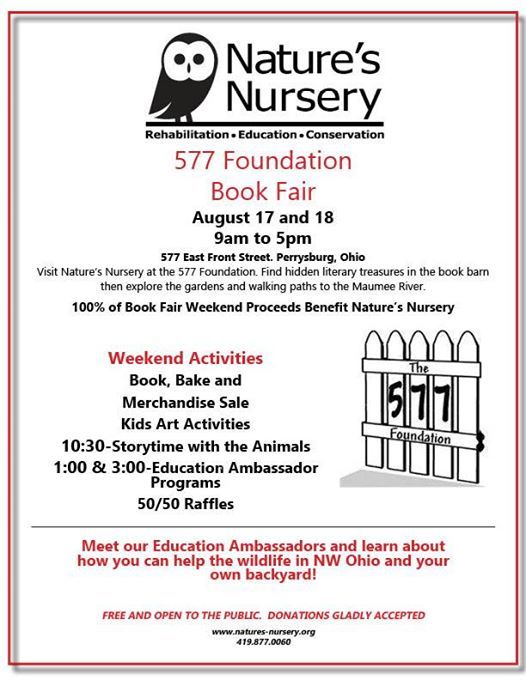 Natures Nursery Book Fair At 577 Foundation Perrysburg
