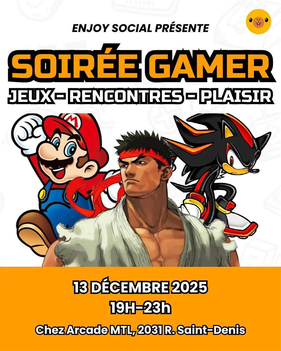 Soirée Gamer, 13 December | Event in Montréal | AllEvents
