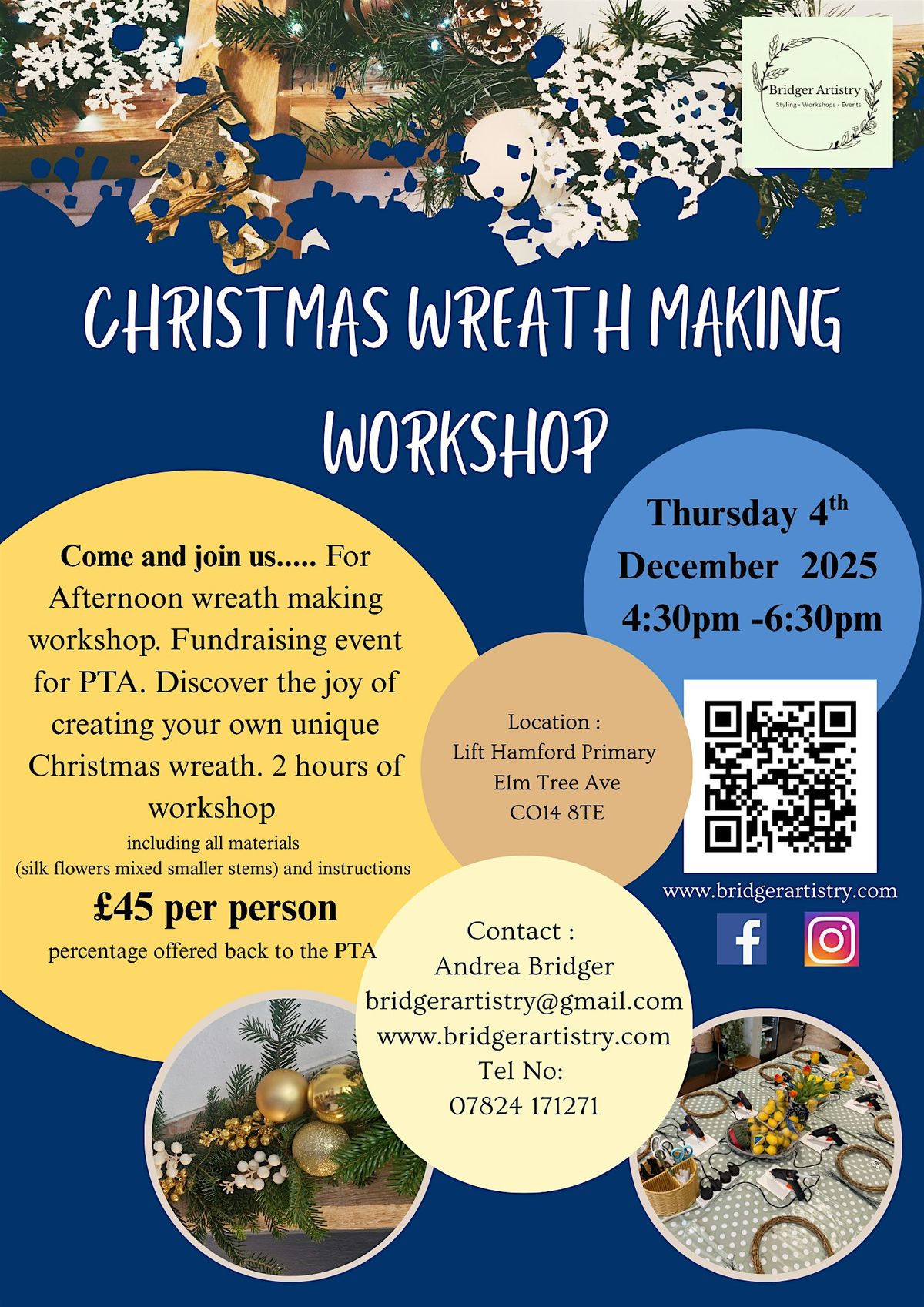 Christmas Wreath Making PTA Hamford, 4 December | Event in Walton-on-the-Naze | AllEvents